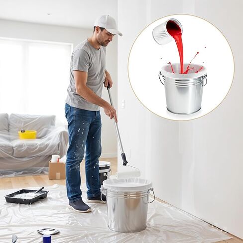 SHENLIU 60 Pieces Paint Strainer Bags 1 Gallon, White Fine Mesh Disposable Paint Filter Bag with Elastic Drawstring Top Opening for Gardening in Kuwait