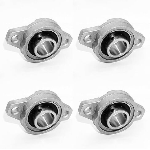 4pcs KFL003 17mm Zinc Alloy Self Aligning Pillow Block Flange Bearing in Saudi Arabia