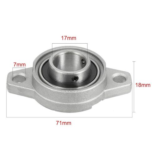 4pcs KFL003 17mm Zinc Alloy Self Aligning Pillow Block Flange Bearing in Saudi Arabia
