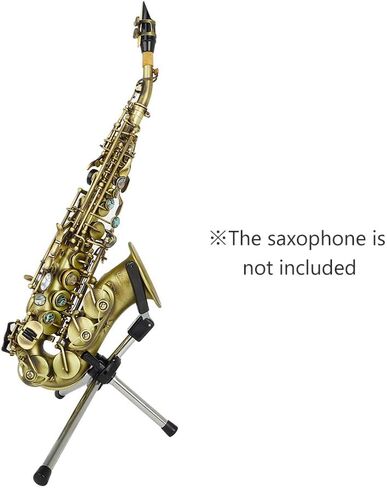 Foldable Soprano Saxophone Stand Portable Sax Metal Floor Stand Holder with Carry Bag in Saudi Arabia