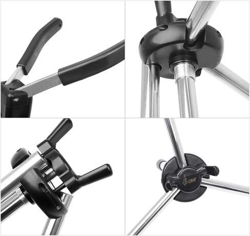 Foldable Soprano Saxophone Stand Portable Sax Metal Floor Stand Holder with Carry Bag in Saudi Arabia