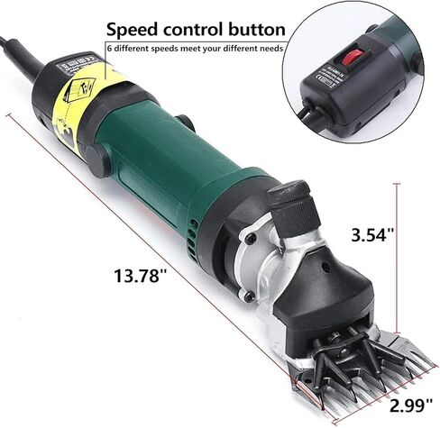 مقصات الأغنام iproods، ماكينة قص الأغنام الكهربائية الاحترافية بقدرة 750 وات مع 6 سرعات، مجموعة أدوات قص الماشية في المزرعة مناسبة للحيوانات ذات المعطف السميك مثل الأغنام والألبكة والماعز (تأتي مع شفرات احتياطية) in Kuwait