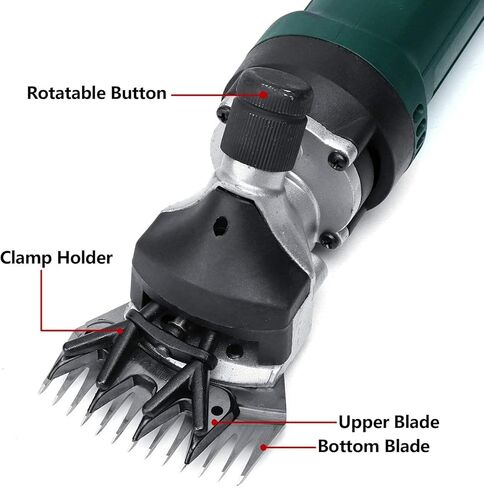 مقصات الأغنام iproods، ماكينة قص الأغنام الكهربائية الاحترافية بقدرة 750 وات مع 6 سرعات، مجموعة أدوات قص الماشية في المزرعة مناسبة للحيوانات ذات المعطف السميك مثل الأغنام والألبكة والماعز (تأتي مع شفرات احتياطية) in Kuwait