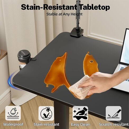 Adjustable Overbed Bedside Table with Wheels(31.2" W), Hospital Bed Table Over The Bed, Mobile Standing Desk Rolling Computer Cart, Laptop Desk with Cup Holder, Phone & Tablet Holder in Saudi Arabia