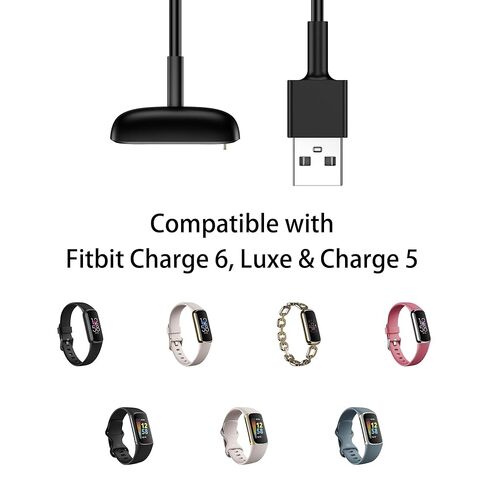 كابل شاحن بديل لـ Fitbit Charge 6/Charge 5/Luxe Fitness Tracker (3.3 قدم/1 حزمة) in Kuwait