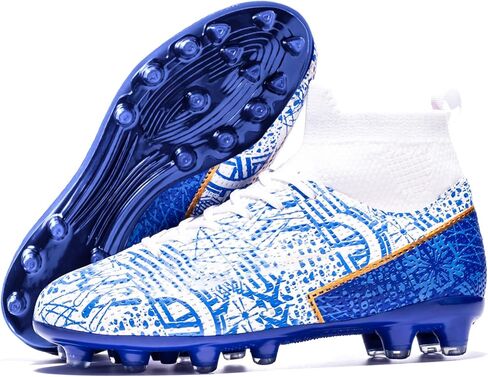 Soccer Cleats Boys Girls High-top Training Soccer Shoes in Saudi Arabia
