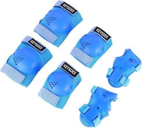 Kids Protective Gear Set - Knee Elbow Wrist Pads for 3-15 Years Old, Ideal for Skate&Skateboarding,Roller Skates,Cycling,BMX Bike,Inline Skating,Scooter Riding,Ice Skating and Outdoor Sports in Kuwait