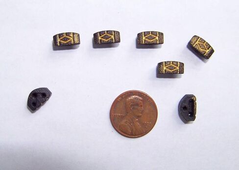 Rosette Diamond Secure Classical Guitar String Ties/New Gold Inlay/Black Bridge Beads in Saudi Arabia
