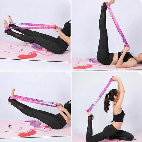 Adjustable Yoga Mat Carry Strap Multicolor Fitness Sling for Sports Equipment in Saudi Arabia