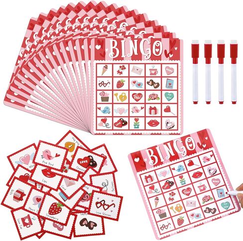 Soulchen 52 Pcs Easter Bingo for Group Easter Dry Erase Bingo 24 Players Holiday Cards Festival Party Favors for Family Activities Fun Birthday Party Supplies in Saudi Arabia