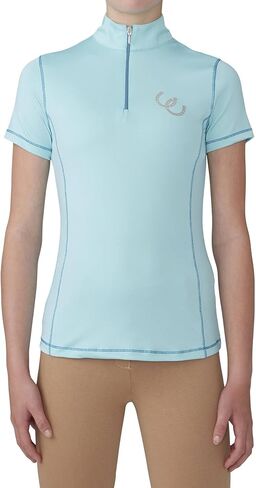 EQUISTAR Child ActiveRider S/S Top XXL Seafoam in Kuwait