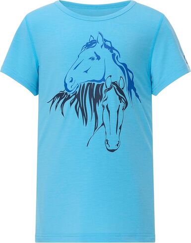 Kerrits Kids Equine Embrace Tee – Fun, Cute Equestrian Graphic T-Shirt for Young Riders, Great for Summer Riding Camp in Saudi Arabia