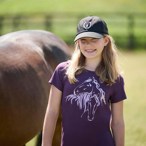 Kerrits Kids Equine Embrace Tee – Fun, Cute Equestrian Graphic T-Shirt for Young Riders, Great for Summer Riding Camp in Saudi Arabia