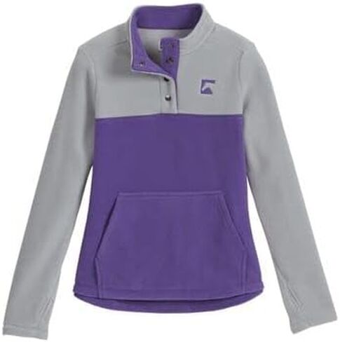 Dover Saddlery Riding Sport Kids' Freemont Fleece, X-Large, Firework Red/Chimera Grey in Saudi Arabia