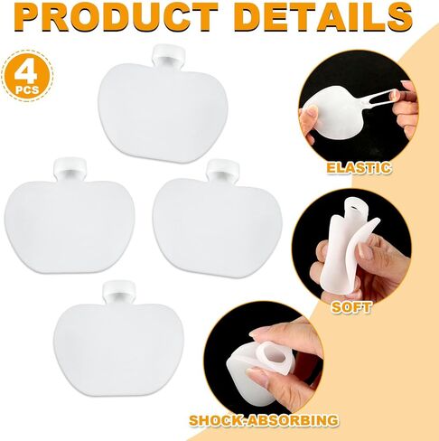 4pcs Baseball Palm Pads, SEBS Batter Training Gloves Cushion Protector Comfortable Glove Palm Padding for Baseball Players (White) in Saudi Arabia