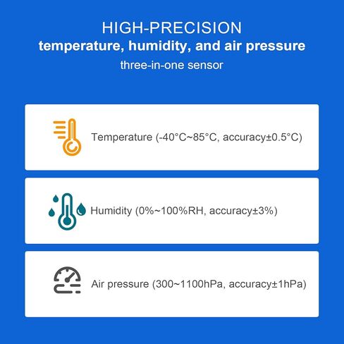 BME688 Environmental Sensor, AI-Enhanced, Monitors Temperature, Humidity, Pressure & Gas, I2C/SPI, 3.3V/5V Compatible for Raspberry Pi, Arduino, ESP32 with AI Function in Kuwait