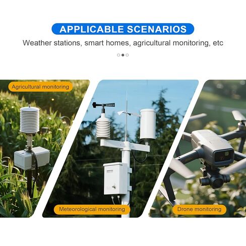 BME688 Environmental Sensor, AI-Enhanced, Monitors Temperature, Humidity, Pressure & Gas, I2C/SPI, 3.3V/5V Compatible for Raspberry Pi, Arduino, ESP32 with AI Function in Kuwait