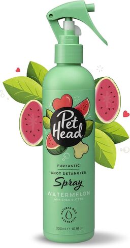 Furtastic Dog Shampoo | Watermelon Scent | Dog Shampoo for Smelly Dogs | Knot Detangler | Care for Long, Tangly Curls & Coats | Vegan | Gentle Formula for Puppies | Made in USA | 16 fl. oz. in Saudi Arabia