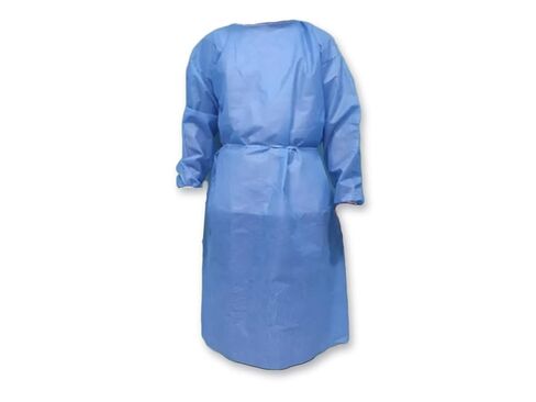 5 Pack - Disposable Isolation Gown with Knit Cuffs – One Size Fits Most | Protective Gown for Medical, Lab, Dental, and General Use in Saudi Arabia