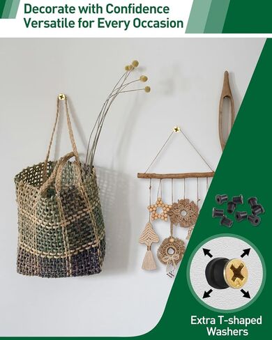 154 قطعة من مثبتات الحوائط الجافة ذاتية الحفر بدون حفر، 3 مقاسات من مراسي الحوائط الجافة المعدنية ومجموعة براغي التمدد للألواح الصخرية - الفولاذ المطلي بالزنك يحمل 100 رطل + لتزيين الجدران، والمرآة، والإطارات، والصور، وحامل التلفزيون in Kuwait