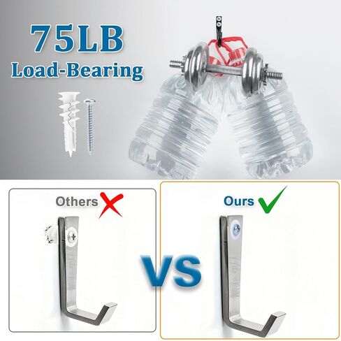 LEYU 140PCS Self Drilling Drywall Anchors and Screws Kit #8 x 1-1/4", Heavy Duty Sheetrock Anchors for Hanging Shelves,Picture Frames,Curtains, No Pre-Drilling, Plastic Dry Wall Anchors in Saudi Arabia