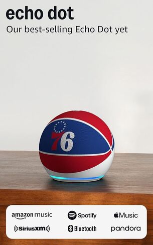 Amazon Echo Dot (newest model) | Officially Licensed NBA Limited-Edition | Los Angeles Lakers in Saudi Arabia