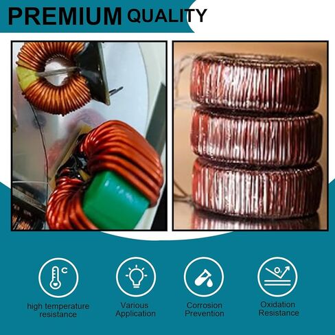 Toroidal Ferrite Cores Compatible with FT-82-43 Ferrite Toroidal Cores (Pack of 5) | Reduces RFI EMI RF HF Line Suppression and Signal Loss in Power Transformers in Saudi Arabia