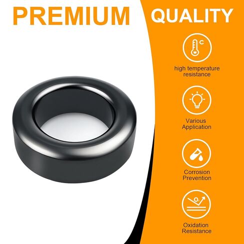 1.65 × 0.94 × 0.63 بوصة النوى الحلقية من الفريت، حلقية لمرشحات الكابلات، تثبيت الإشارة، قمع EMI للمحولات، ملفات الطاقة، لفائف الحث 8 عبوات in Saudi Arabia