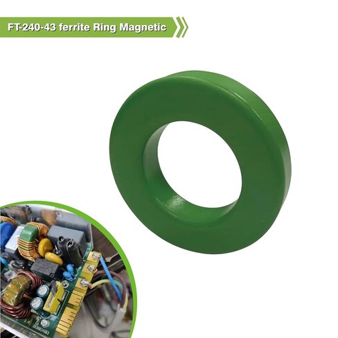 FT-240-43 Ferrite Ring Magnetic Core 43 Material - Diameter 2.4 Inches, Used for RFI Suppression, Broadband, and Power Transformers | Precision Manufacturing, Suitable for 5-500 MHz Applications in Saudi Arabia