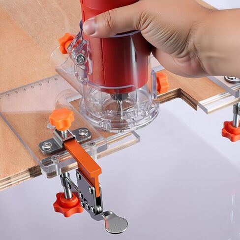 3mm Grooving Straight Cutter Carbide Kit, Spring Clamp Design, PC Slotting Template For Wardrobe, 2 Quick Clamps, Professional Quality Groove Tool for Drawer in Saudi Arabia