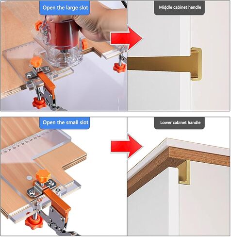 3mm Grooving Straight Cutter Carbide Kit, Spring Clamp Design, PC Slotting Template For Wardrobe, 2 Quick Clamps, Professional Quality Groove Tool for Drawer in Saudi Arabia