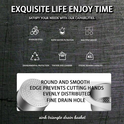 سلة فلتر حوض المطبخ العامة سلة فلتر حوض الفولاذ المقاوم للصدأ معلقة وسلة فلتر عمودية يمكن استخدامها لتصفية حوض المطبخ وتنظيف نفايات الطعام والخضروات والفواكه (A*1) in Kuwait