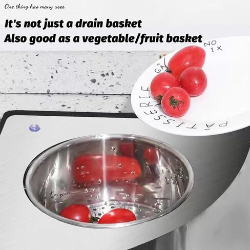 سلة فلتر حوض المطبخ العامة سلة فلتر حوض الفولاذ المقاوم للصدأ معلقة وسلة فلتر عمودية يمكن استخدامها لتصفية حوض المطبخ وتنظيف نفايات الطعام والخضروات والفواكه (A*1) in Kuwait