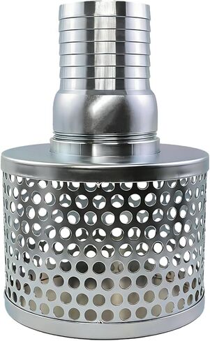 3 inch Round Hole Suction Strainer Filter for Pumps with Hose Connector,Carbon Plated Steel Basket Water Suction Filter, with NPT Female Thread, Reduces Solids Entering Pump,3 inch Set in Saudi Arabia