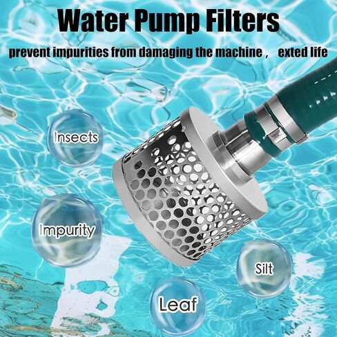 3 inch Round Hole Suction Strainer Filter for Pumps with Hose Connector,Carbon Plated Steel Basket Water Suction Filter, with NPT Female Thread, Reduces Solids Entering Pump,3 inch Set in Saudi Arabia
