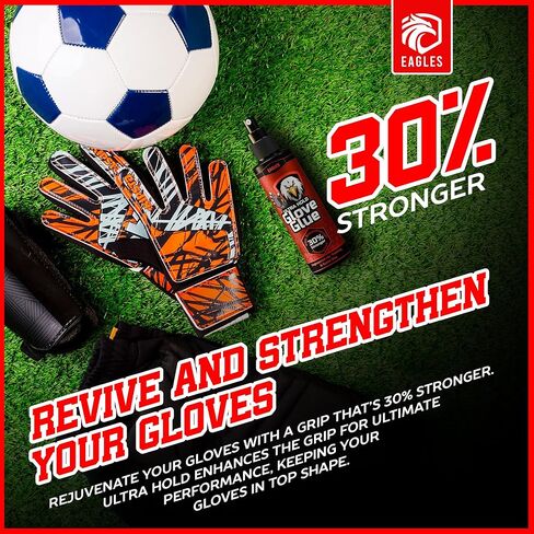 EAGLES Football Glove Grip Spray, Restores Stickiness to Your Gloves - Goalkeeper Glove Grip Spray - Goalie Accessories Boosts Stickiness and Performance of Soccer Goalie Gloves in Saudi Arabia