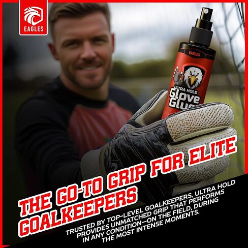 EAGLES Football Glove Grip Spray, Restores Stickiness to Your Gloves - Goalkeeper Glove Grip Spray - Goalie Accessories Boosts Stickiness and Performance of Soccer Goalie Gloves in Saudi Arabia