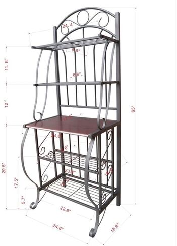Boraam Valencia Metal Baker's Rack in Saudi Arabia