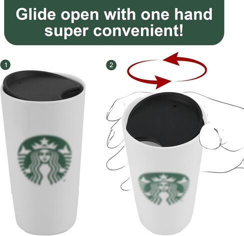 2PCS Black replacement lid compatible with Starbucks 10oz 12oz 16oz cups in Saudi Arabia