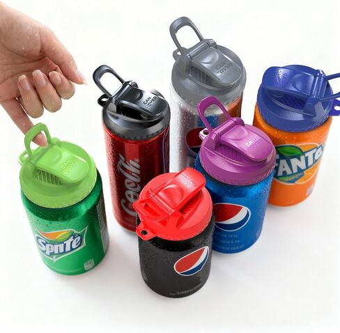 6 عبوات من أغطية علب الصودا مع مقبض، أغطية علب خالية من مادة BPA قابلة لإعادة الاستخدام للصودا والبيرة ومشروبات الطاقة، علب 202/206 مناسبة عالميًا، تساعد على الحفاظ على مذاق المشروبات (متعددة الألوان) in Saudi Arabia