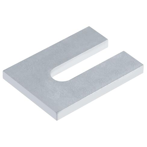 8 Pack 4" x 3" Heavy Duty Steel Metal Horseshoe Shim Washers for 3/4" Bolts, 1/4" Thick, Car Lift Leveling Shim in Saudi Arabia