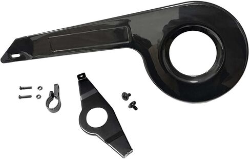 Bike Chain Guard Cover Sprockets Chainring Protector, Bicycle Wheel Crankset Protection for Mountain Road Bike, Kids Bike, and Cycling Accessories, Black Tail Fixed in Saudi Arabia