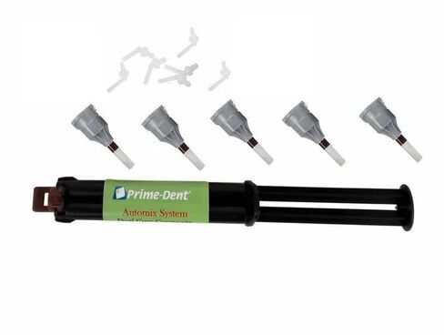 Prime Dental Adhesive Cement Luting Dual Cure Automix Syringe A2 Shade in Kuwait