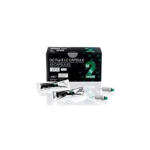GC 425020 Fuji II LC Light Cure Resin Reinforced Glass Ionomer Capsules Dark Assorted B 24/Bx in Saudi Arabia