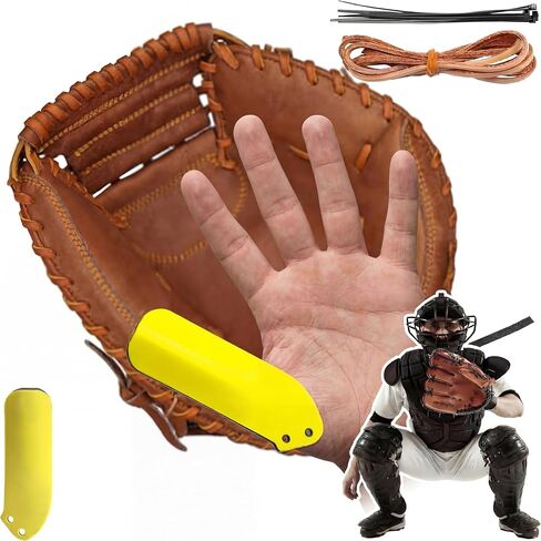 Catchers Thumb Guard for Baseball & Softball, Catchers Thumb Protector Shield Catching Training Glove Padding Hand Injury Prevention Accessory Impact Protection Reduce Sting in Saudi Arabia