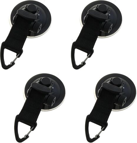 Heavy-Duty Car Camping Suction Cup Anchor, 4-Pack Strong Camping Tarp Accessories with Safety Hook in Saudi Arabia