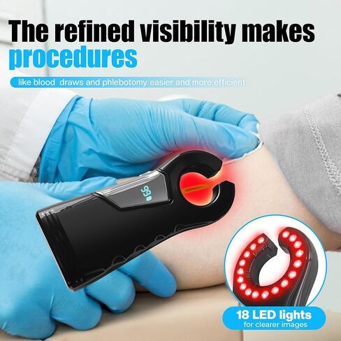 Vein Finder with 10 Markers,Vein Finder for iv Access,Vein Viewer with Digital Display, Portable and Suitable for All Skin Tones in Kuwait