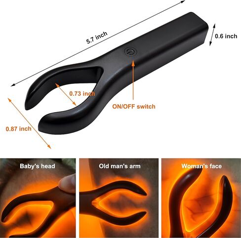 Vein Finder Light for IV Access, Rechargeable Vein Finders Viewer for Nurse Clinics Homes Use, Portable LED Vein Viewer, Orange-Red Light LED Hand Held Vein Finder in Saudi Arabia