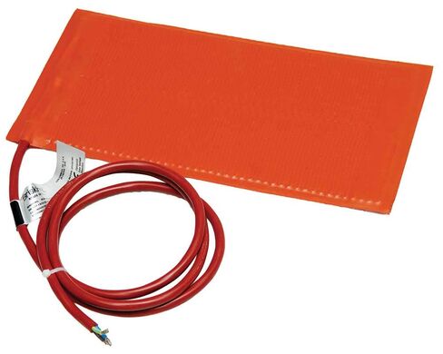 BriskHeat SRL06121 SRL Silicone Rubber Heating Blanket, Rectangular, 120V, W x L: 6 x 12-Inch in Kuwait