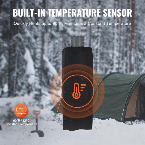 280W Propane Tank Heater Blanket for 100 lbs Cylinders,90°F Constant Temperature Control with Waterproof Design,All-Weather Heating Wrap for Winter Camping and Industrial Use in Kuwait